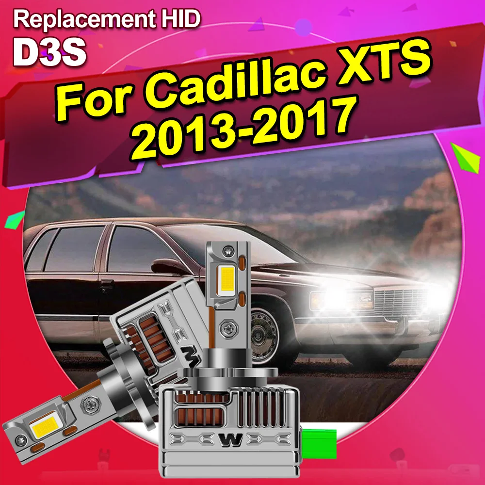 

For Cadillac XTS 2013-2017 2PCS D3S D3R LED Headlight Bulbs Kit Replace HID 6000K Bright White Car Light Upgrade
