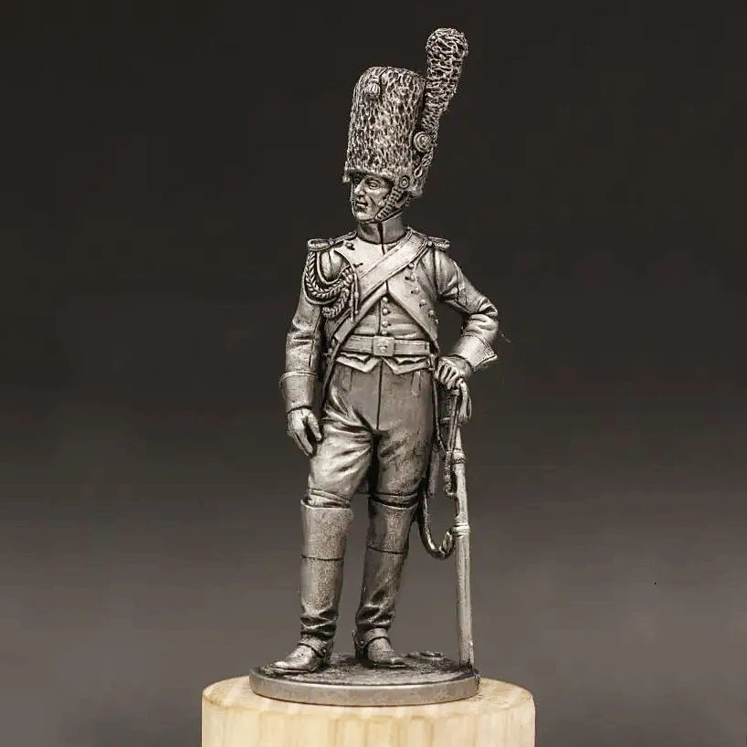 France Guard Grenadier Figurines Tin Metal Modern Soldier Model Napoleon War High Heels Gods Battle-Fighting Veteran Collection