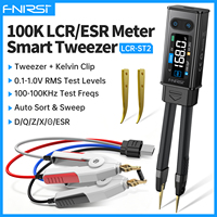 FNIRSI LCR-ST2 2-in-1 Digital Tweezer Bridge LCR ESR Meter SMD Test Kelvin Clip Electronic Component Multifunctional Tester Tool
