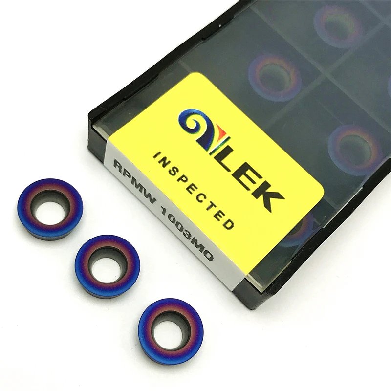 RPMT08T2 RPMT10T3 RPMT1204 Nano revestimiento azul insertos de carburo de alta calidad herramienta de torneado de fresado herramientas de corte de torno CNC