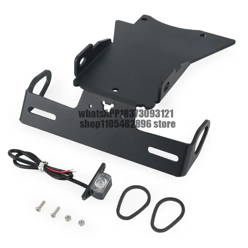 Adequado para suportes de placas de motocicleta, suportes de acessórios de placa de cauda curta modificados, suportes de placa traseira.