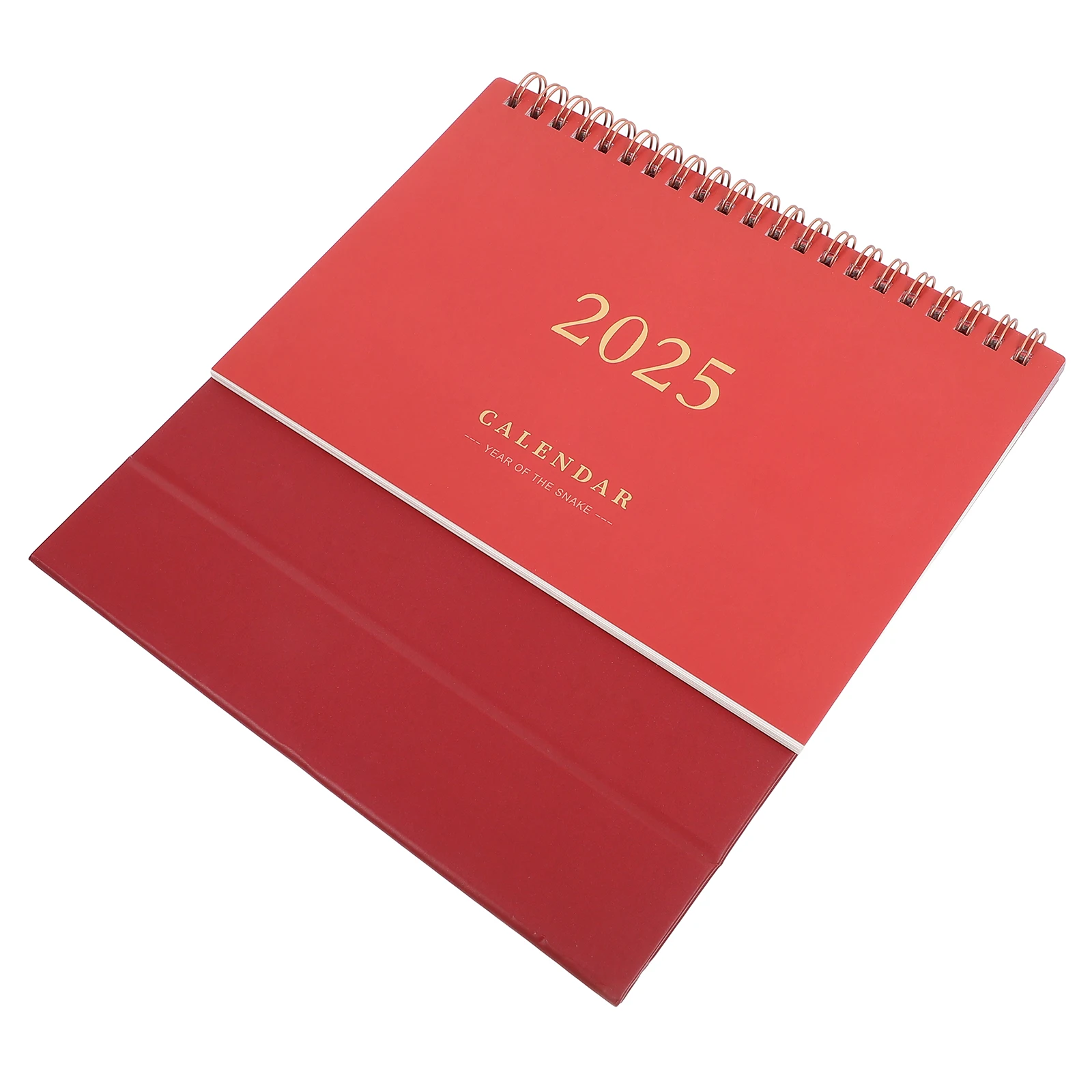 

2025 Daily Calendar Gold Stamping Desk Stand up Desktop Calendars Supplies Office