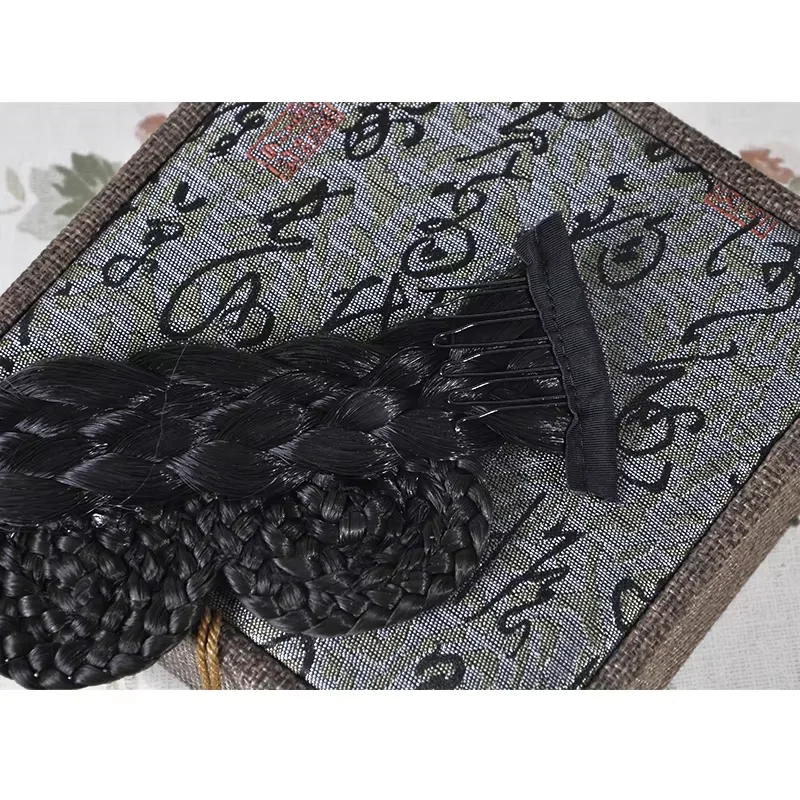 Chinese Vintage Opera Drama Vlecht Pony Clip Antieke Studio Fotografie TV Film Spelen Prinses Voorhoofd Haaraccessoires