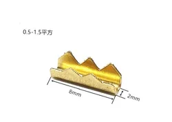 100pcs 451-2 U-shaped terminal tab cold inserts connectors cold terminals small teeth fascia terminal,0.5-1mm2