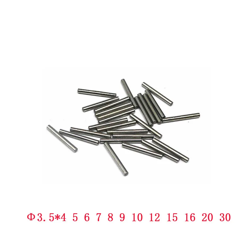 100pcs 3.5mm Bearing Steel Cylindrical Pin Locating Pin Needle roller Thimble Length 5 6 7 8 10 12 14 16 18 20 22 24 26 28 40 mm