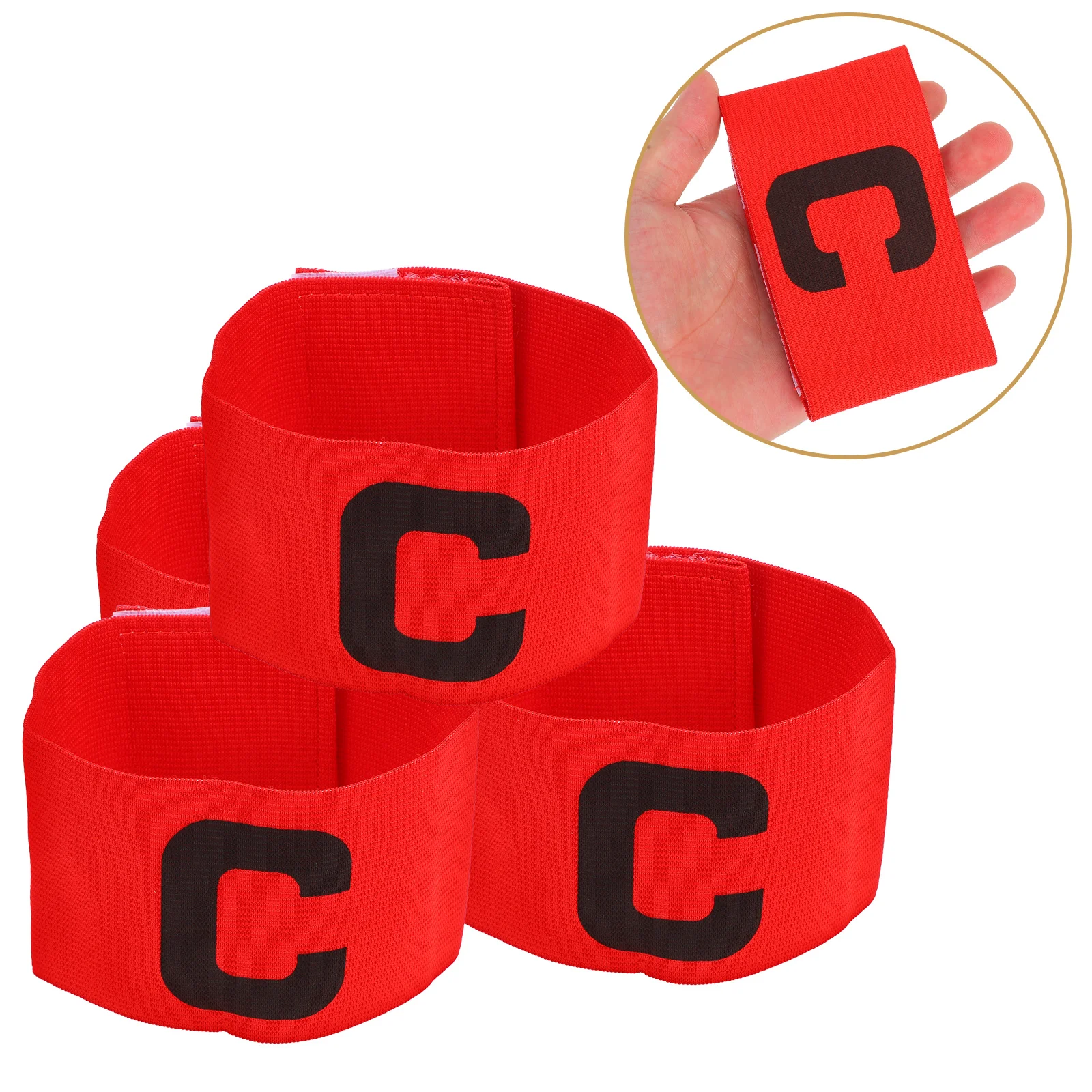 

4 Pcs Accessories Football Captain Armband Man Bands Elastic Captains Soccer Accessory