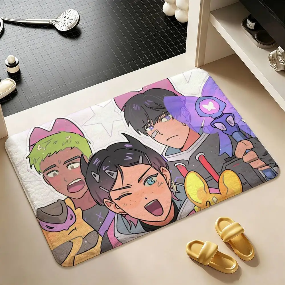 HOT Game V-ValorantS  Shower Room Absorbent Small Floor Mat Soft Comfortable Decorative Foot Mat