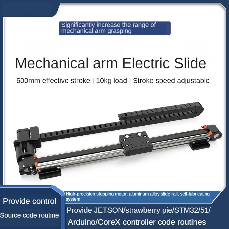 Elektryczna szyna ślizgowa do 5-osiowego ramienia robota MaxArm, robotika open source, manipulator dla Arduino i programowalny robot AI Python.