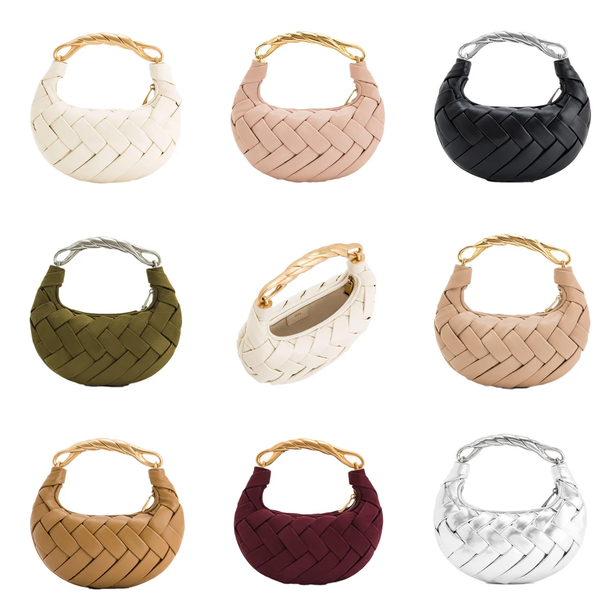 

Сумка-кроссбоди JW Pei Orla Weave, дизайнерская повседневная сумка ручной работы, маленькая женская сумка из матовой замши класса люкс