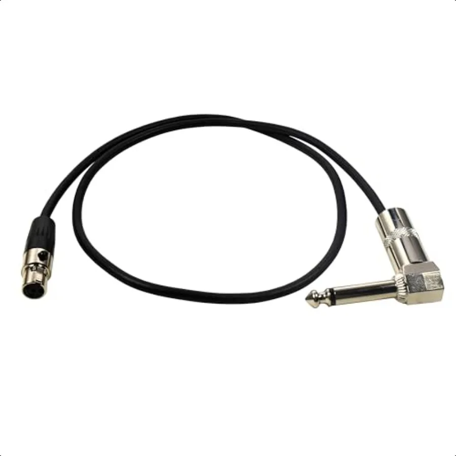 TA4F Mini Connector to 1 4 Right Angle Instrument Cable Compatible with Line6 Relay G50 G55 G90 Digital Wirel Guitar System TBP