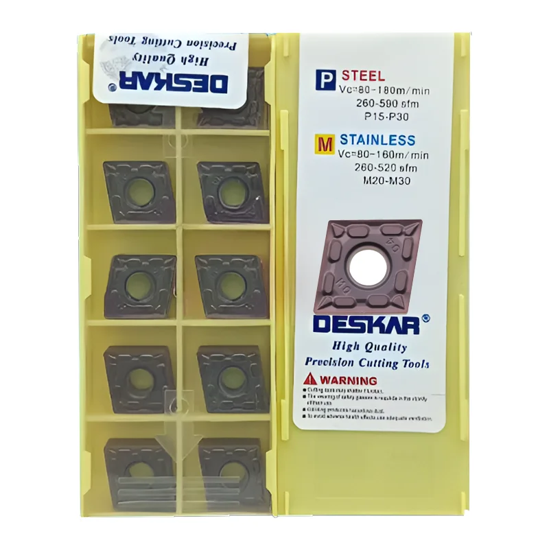 

CNMG120404-MQ CNMG120408-MQ LF6018 LF6118 DESKAR Turning Tool Carbide insert for stainless steel