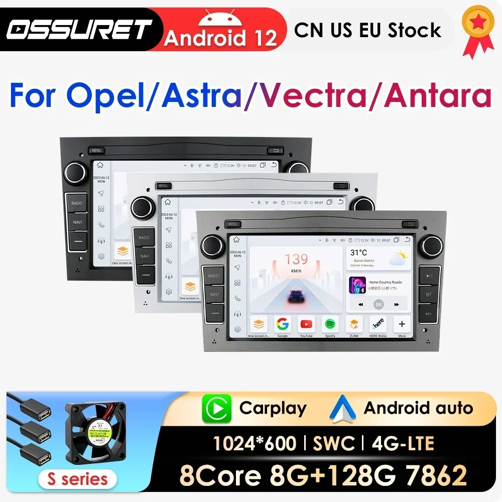 

apple carplay Autoradio Android Radio For Opel Corsa C Signum Vivaro Astra H Corsa D Zafira Tigra Twintop 4G-LET GPS Navi 7862