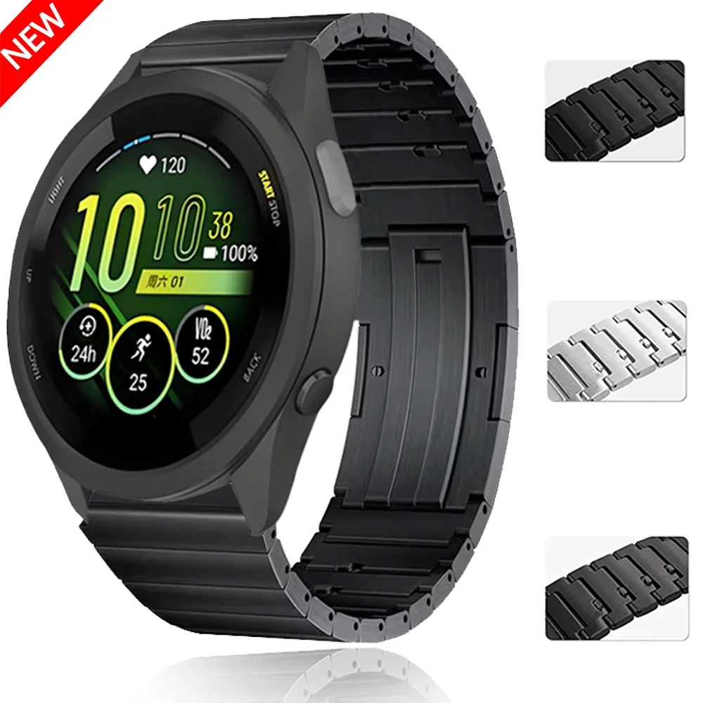 22mm Quick-release Titanium Strap for Garmin Forerunner 265 965 955 255 745 Stainless steel Watchband for Garmin Venu 3 2 Band