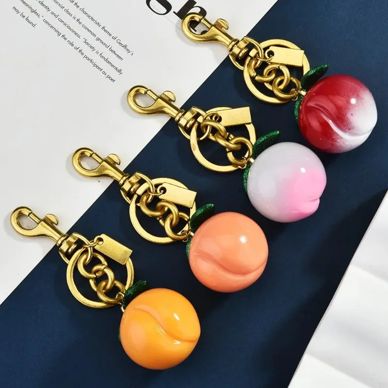 

Креативные фрукты из смолы, милые персиковые сумки, подвески, брелки, подвески для сумок