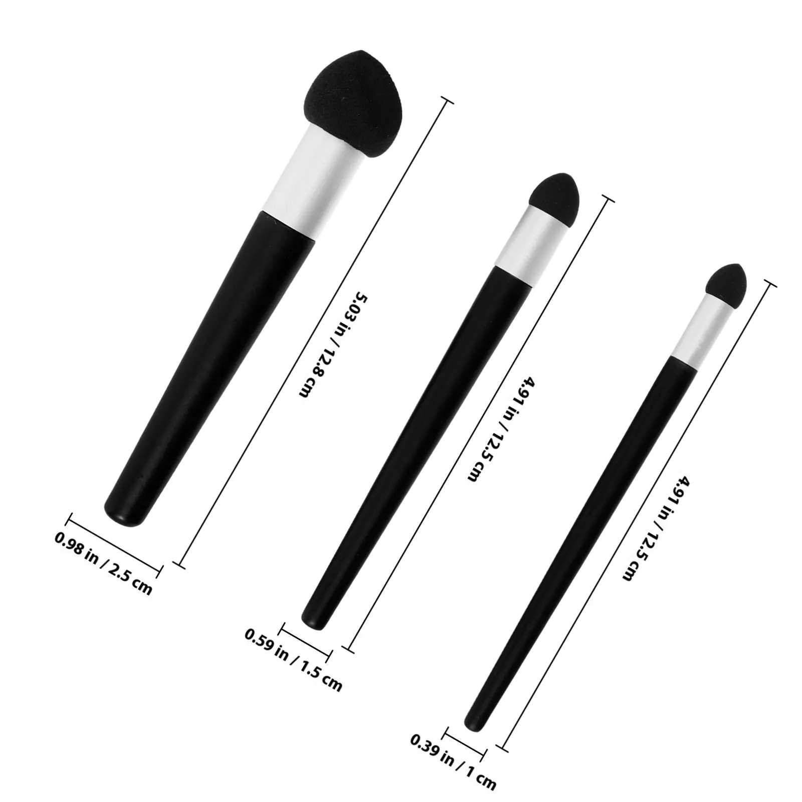 3pcs Sketch Blending Sponge Set for Drawing, Painting, DIY Art & Graffiti – Fine Texture, Portable & Reusable