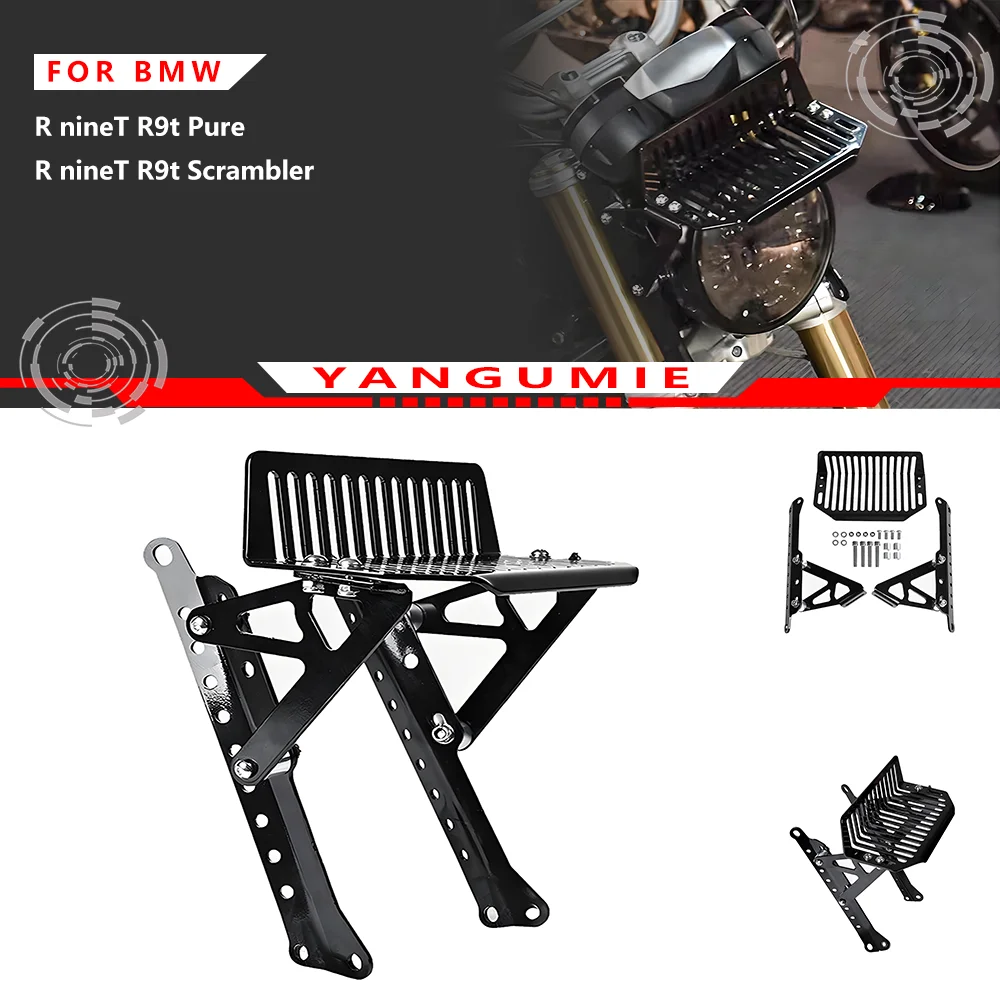 For Adapted to the load support of BMW R nineT/R9T/Scrambler motorcycle headlight cover shelf Protect headlights from damage