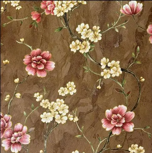 Chinese Classic Vine Floral Wallpaper Romantic Pastrol Flower Wedding Living Room Beauty Salon Decor Mural Wall Paper