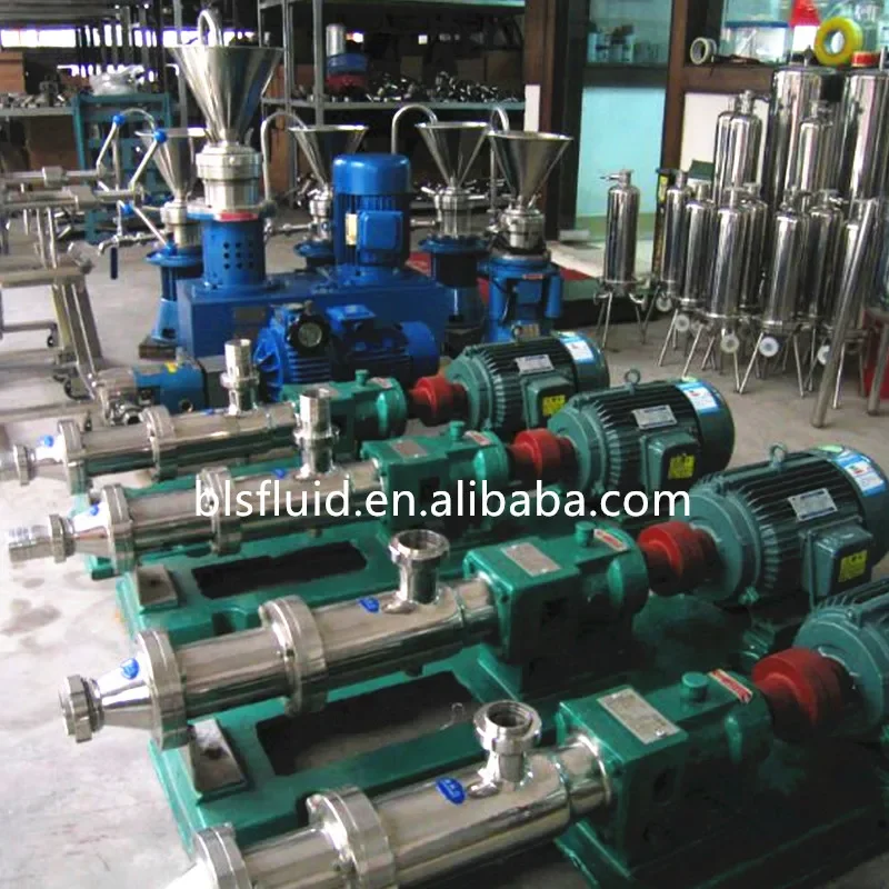 industrial stainless steel Single Screw Mono Pump with feeding hopper/Fruit concentration, fats, grease and Paste products pumps