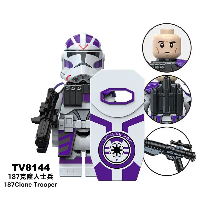 HOT T0YS Anime Figure Building Blocks Clone Trooper Shock Trooper Figure building blocks Palpatine Anakin Skywalker Toys view 6