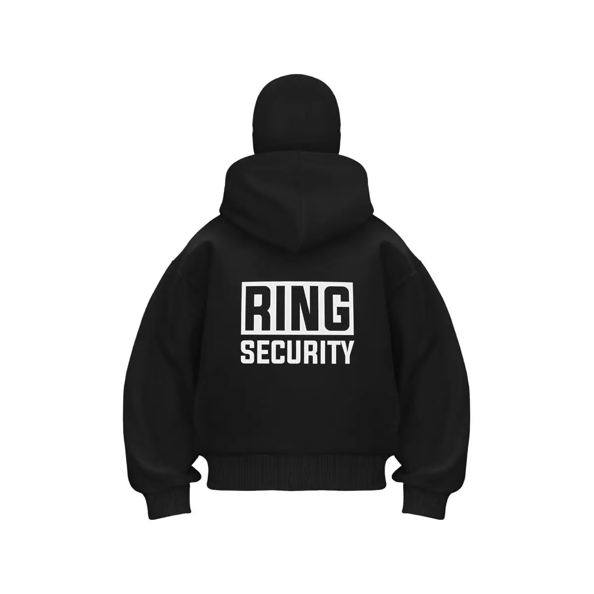 

Ring Security жирный текст арт унисекс с двойным капюшоном осень-зима мужская одежда в маске