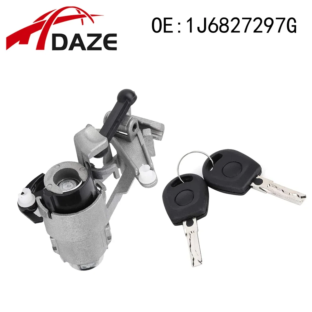 DAZE 1J6827297C 1J6827297G Tailgate Lock Cylinder With Keys For VW Golf 4 Lupo Seat Arosa 1997-2006