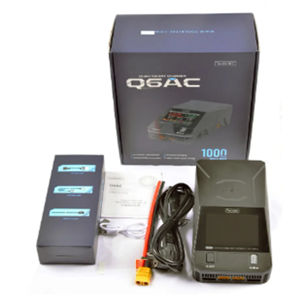 

Новое зарядное устройство ToolkitRC Q6AC AC 400 Вт/DC 1000 Вт 4-канальный выход Встроенный USB-выход 65 Вт Беспроводное зарядное устройство 15 Вт для LiPo NiMH PB аккумулятора