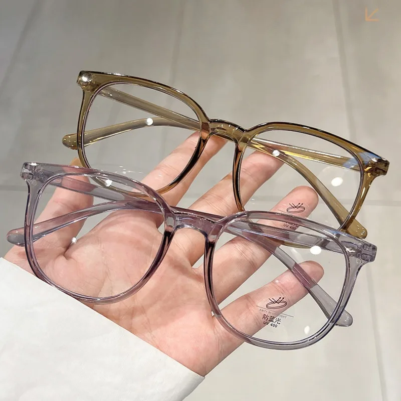 Lunettes anti-lumière bleue ultra-légères pour femmes, lunettes transparentes décontractées, lunettes d'ordinateur, lunettes optiques, nouvelle mode