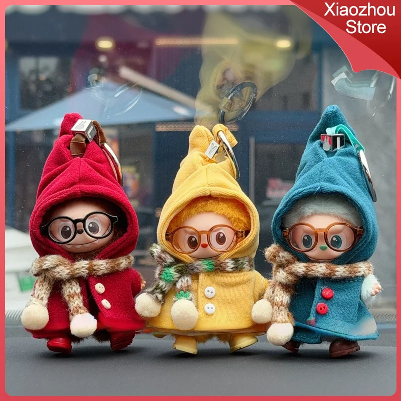 

Suitable For Labubu Clothing 4.0 Generation Secret Code In The Heart 10cm Mini Doll Clothes Cute Magic Cloak Cloak Scarf Suit