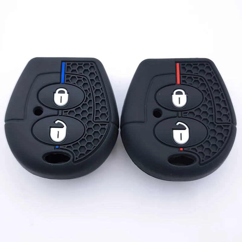 2-Tasten-Fernbedienungs-Auto-Silikon-Schlüsseletui zum Schutz für VW Polo Golf Passat Bora Jetta Sharan Skoda Octavia Seat Leon Ibiza