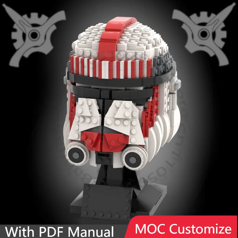 

651 PCS Custom Helmet Model Guard MOC Customize Modular Building Block Model Simple Kids Popular Creative DIY Assembly Toy Gift