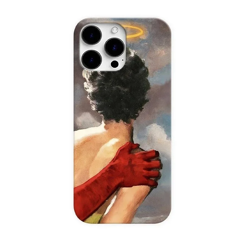 

Korean Red Art Control Phone Case for IPHONE 17 Air 16E 15 PROMAX 14 Plus 13 12 MINI 11 PRO 16Plus XR XS MAX Acrylic Phone Cover