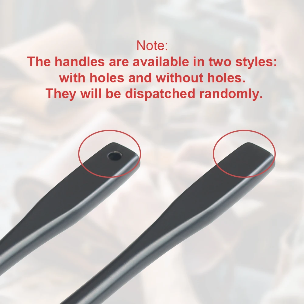 DIY Leather Handicraft Punching Tool, Black Round Puncher, 1/3/5/8/11/14 Holes Leather Shoes/Belt/Watch Strap Holes Cutting Tool