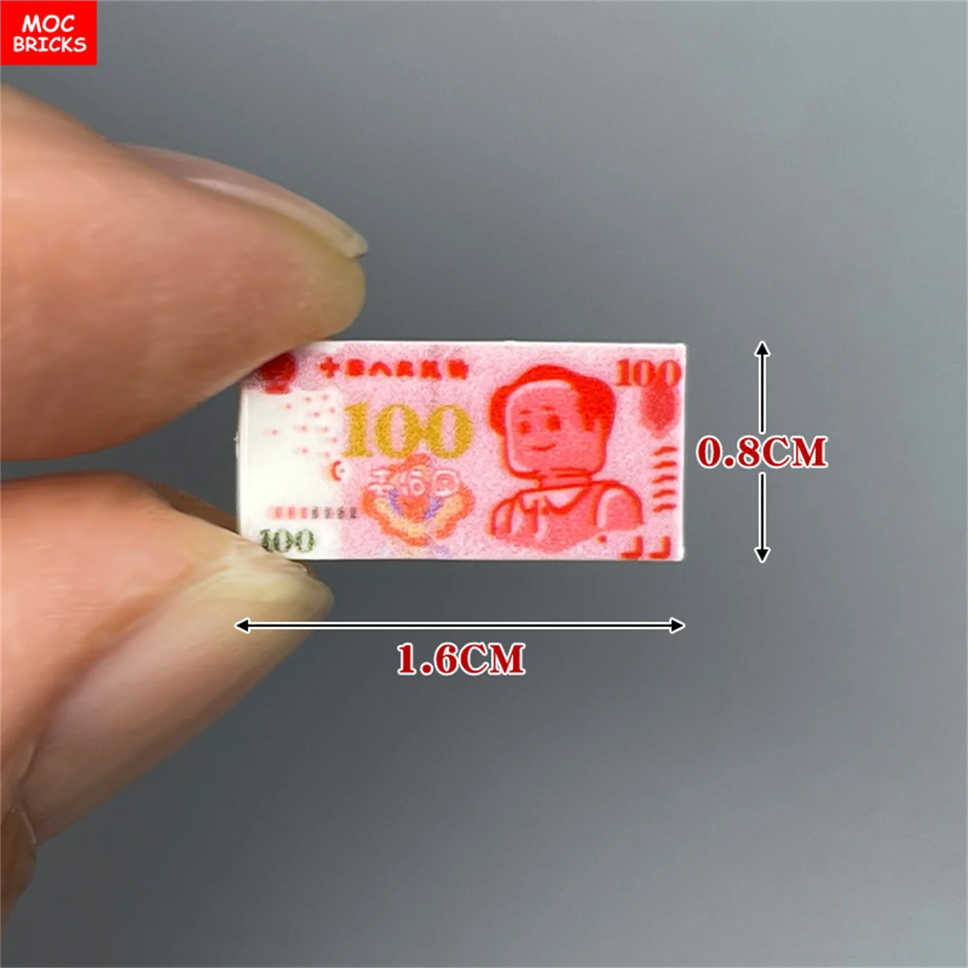 MOC Bricks Treasure Money RMB Ptinted Red Envelope Gold Silver Utensil Ingot Bar Coin Building Blocks Action figure Kids Toys