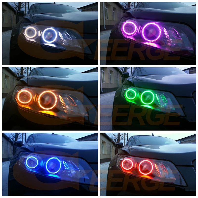 For INFINITI FX35 FX45 S50 2003 2004 2005 2006 2007 2008 RF Remote BT App Multi-Color Ultra Bright RGB LED Angel Eyes Halo Rings