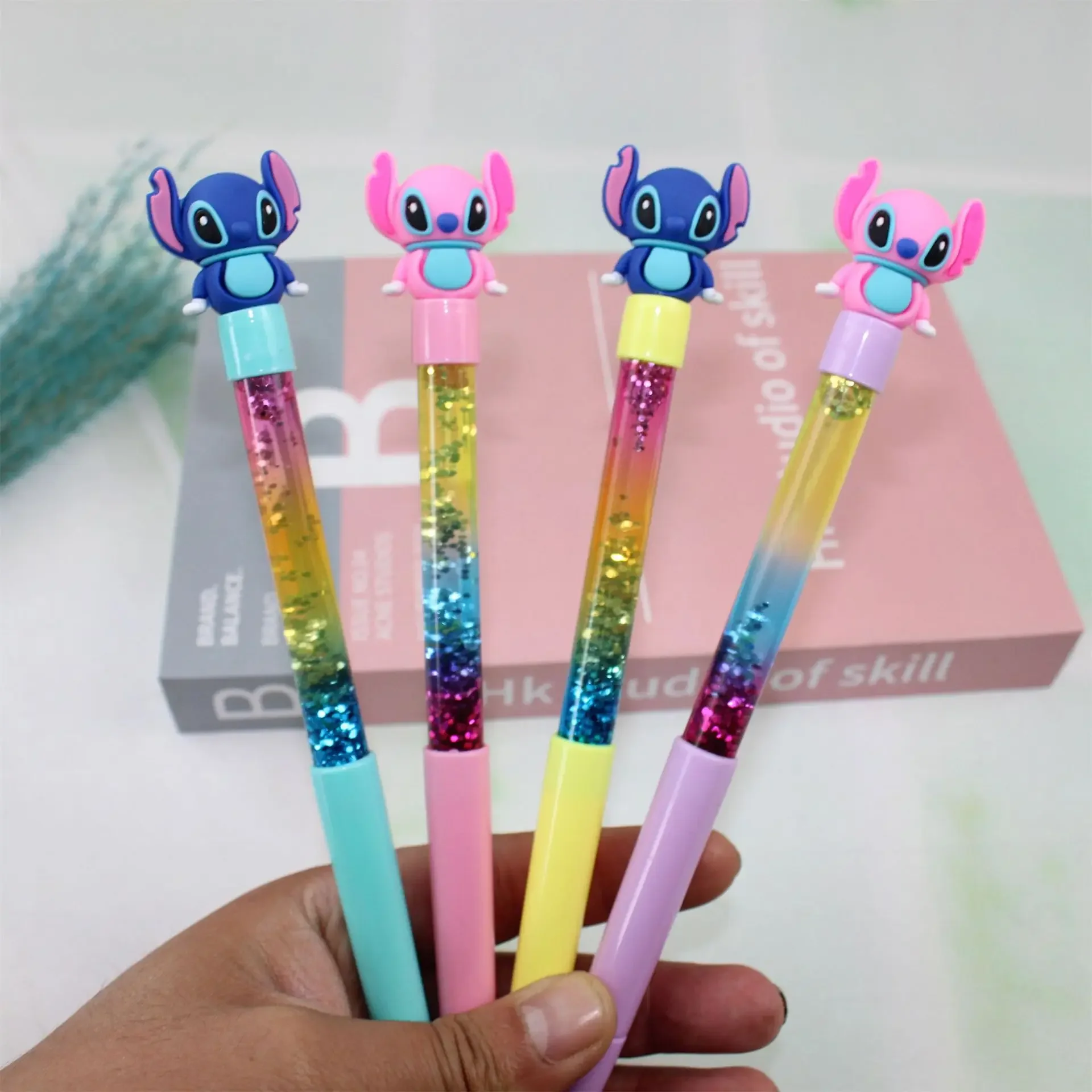 Disney Anime Figure Stitch Gel Pen Creative Kawaii Student Incentive Supplies Writing Tools School Supplies Christmas Gift