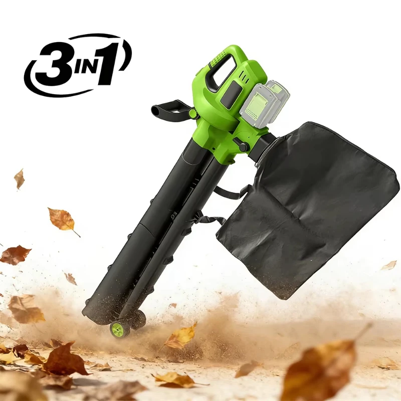 40V 3-in-1 Cordless Leaf Blower Vacuum Cleaner Leaf Crusher with 40L Collection Bag Suitable for Garden Cleaning Fast Shipping