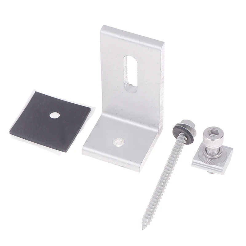 

1Set Solar Panel Module Aluminum Bracket L Solar Mount Bracket For RV Boat Off Grid Roof Solar System Accessories