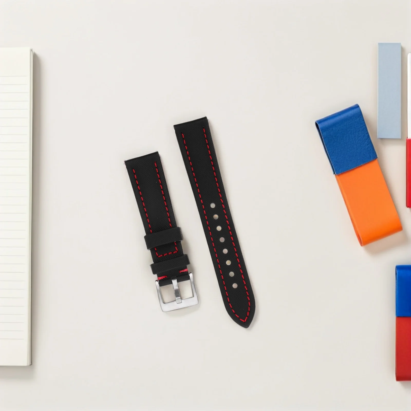 

20Mm Universal Quick Release Nylon Watch Strap Replacement Adjustable Smartwatch Band For Men Women Two-Piece Fabric Wristband