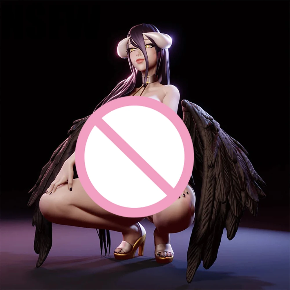 1/24 ثلاثية الأبعاد طباعة أطقم منمذجة ألبيدو الملائكة الشياطين NSFW الراتنج نموذج لجسم عدة لتقوم بها بنفسك مصغرة تخفيض تمثال غير مصبوغ عدة اللعب