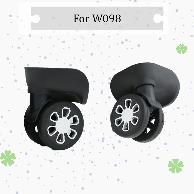 

For W098 Luggage Replacement Wheels Ultra-Quiet Wear-Resistant Rubber 360-Degree Rotation Anti-Slip Wear-Resistant Design