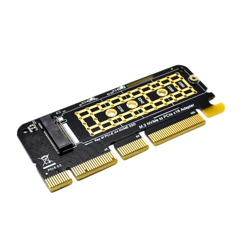 1 Set 95 X 40 X 3Mm M.2 Nvme SSD To PCI-E X16 Adapter Card & 1 Pcs 13.3 X 6.3Cm M.2 Nvme Ssd Adapter Controller Card