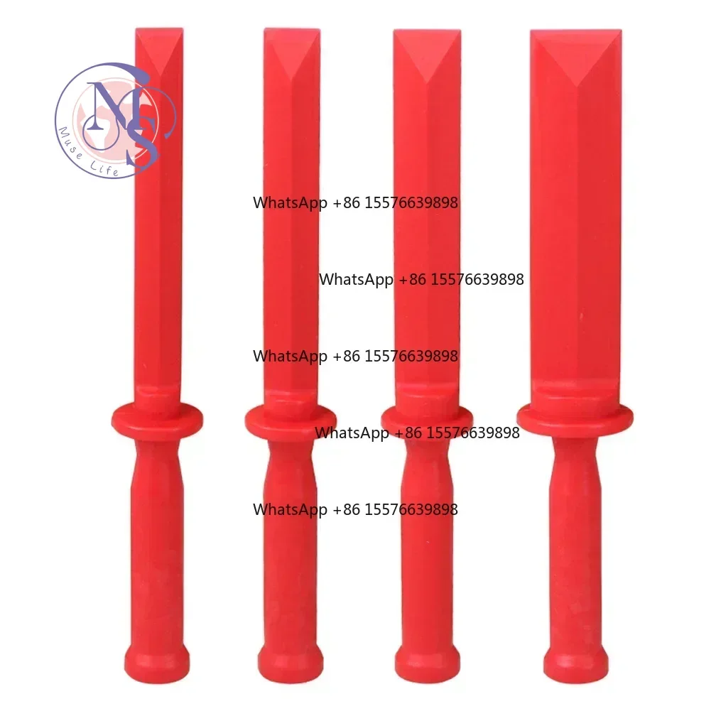 ZOCI- 4Pcs Chisel Scraper Set Plastic Spade Block For Paint Adhesive Debris Auto Trim Removal Cleaning Tool