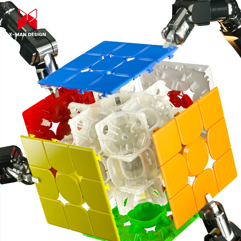 QiYi XMAN Tornado V3 Speedcube 3x3x3 Maglev Magnetic Core Magic Cube Professional 3x3 Speed Puzzle 3×3 Children Toys Cubo Magico