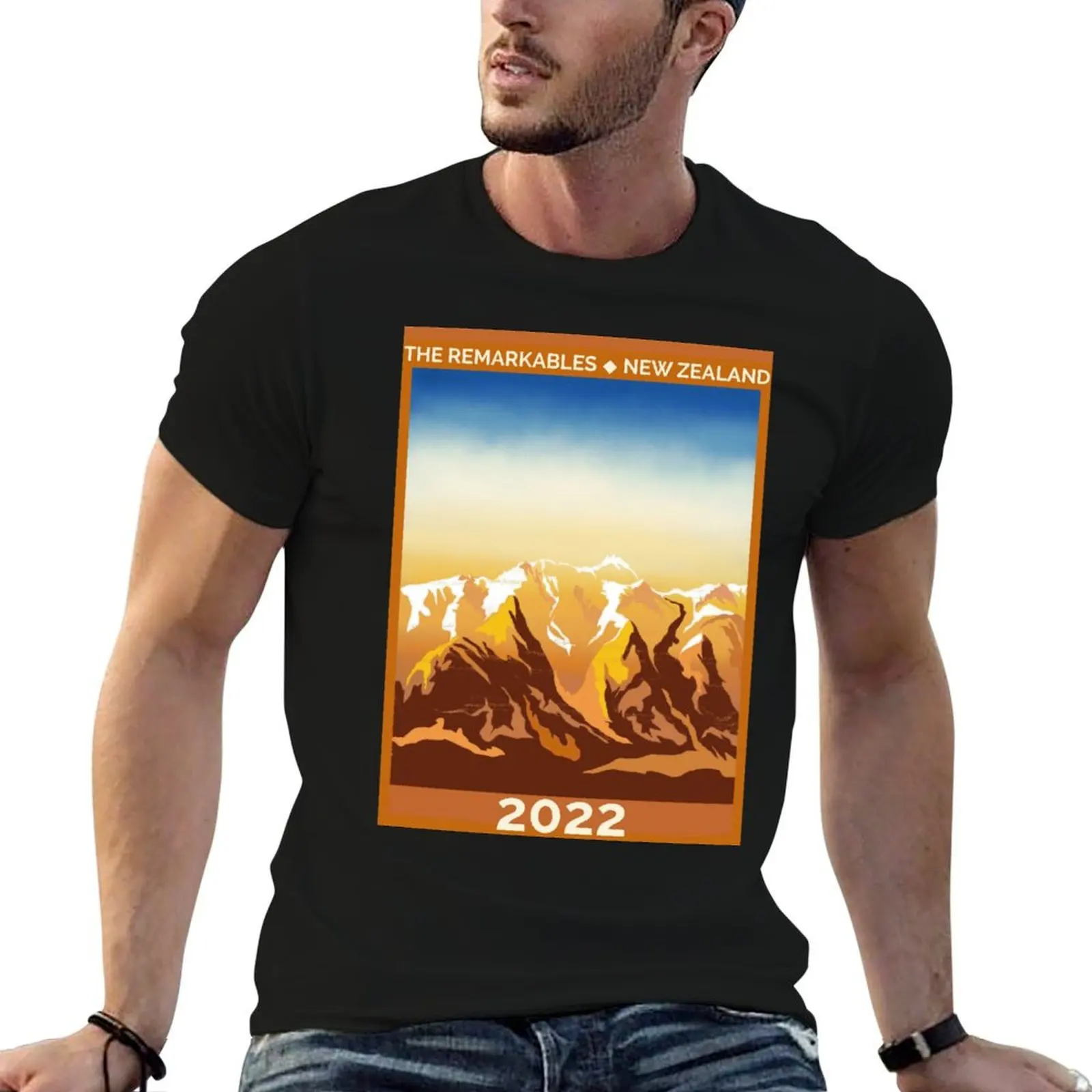 The Remarkables T-Shirt t-shirt en coton 100% pour homme, t-shirts en coton de haute qualité