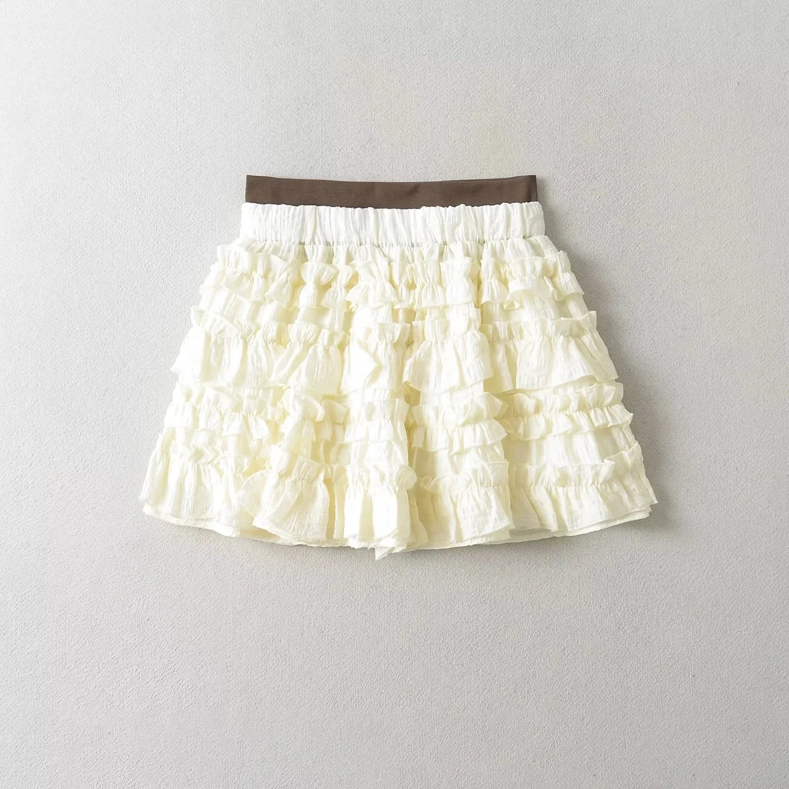 2024 fall new women white beige skirts high quality fashion women skirts