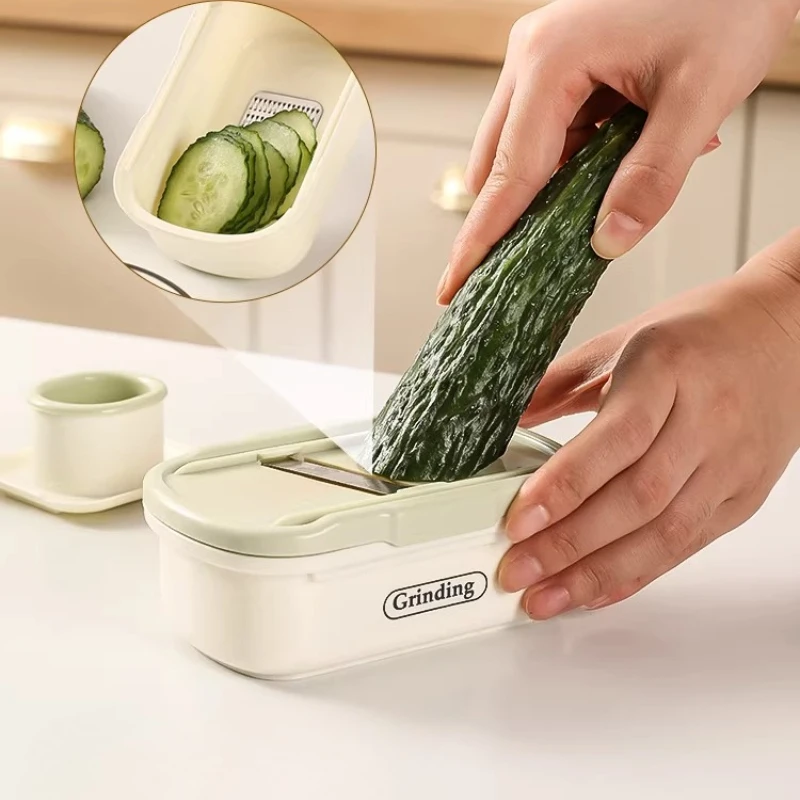 

Ginger Puree Grinding Tool Home Multi-functional Manual Ginger Puree Grinder Garlic Slicing Machine Kitchen Food Grinding Tools