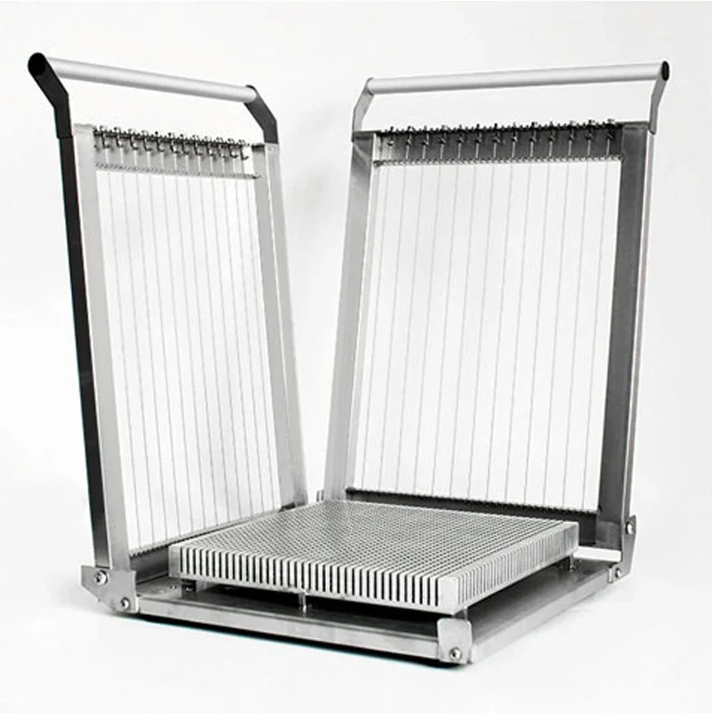 Double Arm Manual Raw Chocolate Slicer Stainless Steel Bar Cutter Dessert Candy Multi-size Cutting 300*300mm