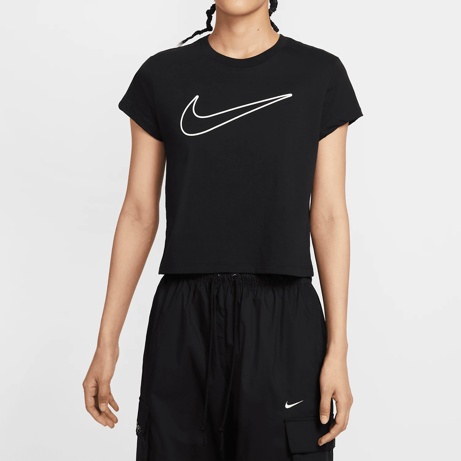 

Nike genuine 2025 Womens Casual Loose Fit Printed Short Sleeve HV5003-010