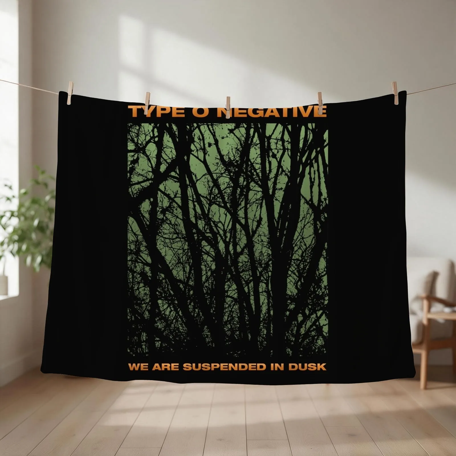 Type O Negative - Suspended in Dusk Essential T-Shirt Throw Blanket couch cozy soft plush fuzzy picnic outdoor blanket