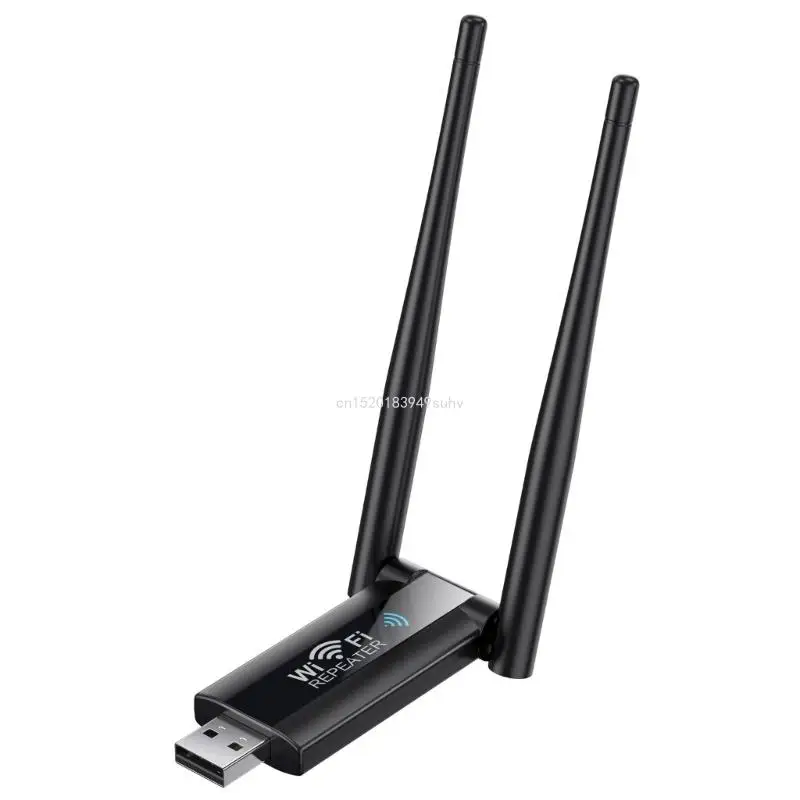 강력한 USB WiFi 리피터무선 WiFi 신호 강화기 부스터로 범위 300미터 확장